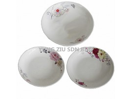 7002/7003 FLOWER 7^CERAMICS PLATE CNY(10181/10182)